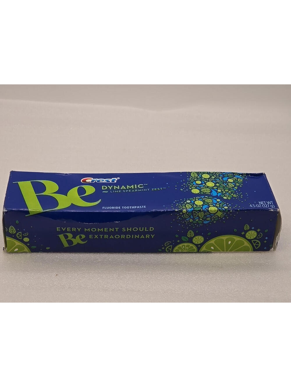 Crest Be Dynamic Toothpaste Lime Spearmint Zest HTF Collectible New Sealed 2014